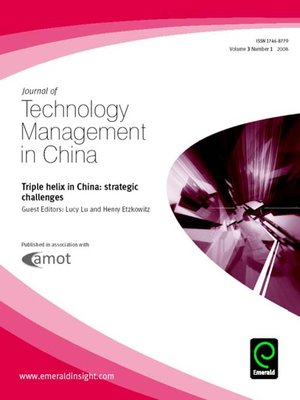cover image of Journal of Technology Management in China, Volume 3, Issue 1